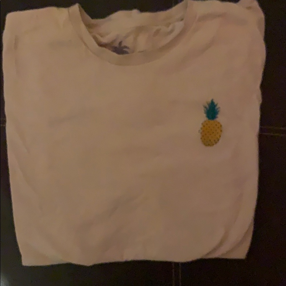 Cream color pineapple t-shirt